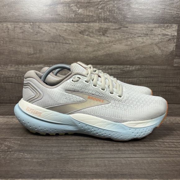 Brooks Shoes - Brooks Glycerin 21 Gray Tan Womens US Size 7 EUR 38 1204081B195 Running Shoes